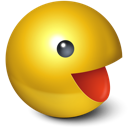cute, games, pacman, smiley, yellow